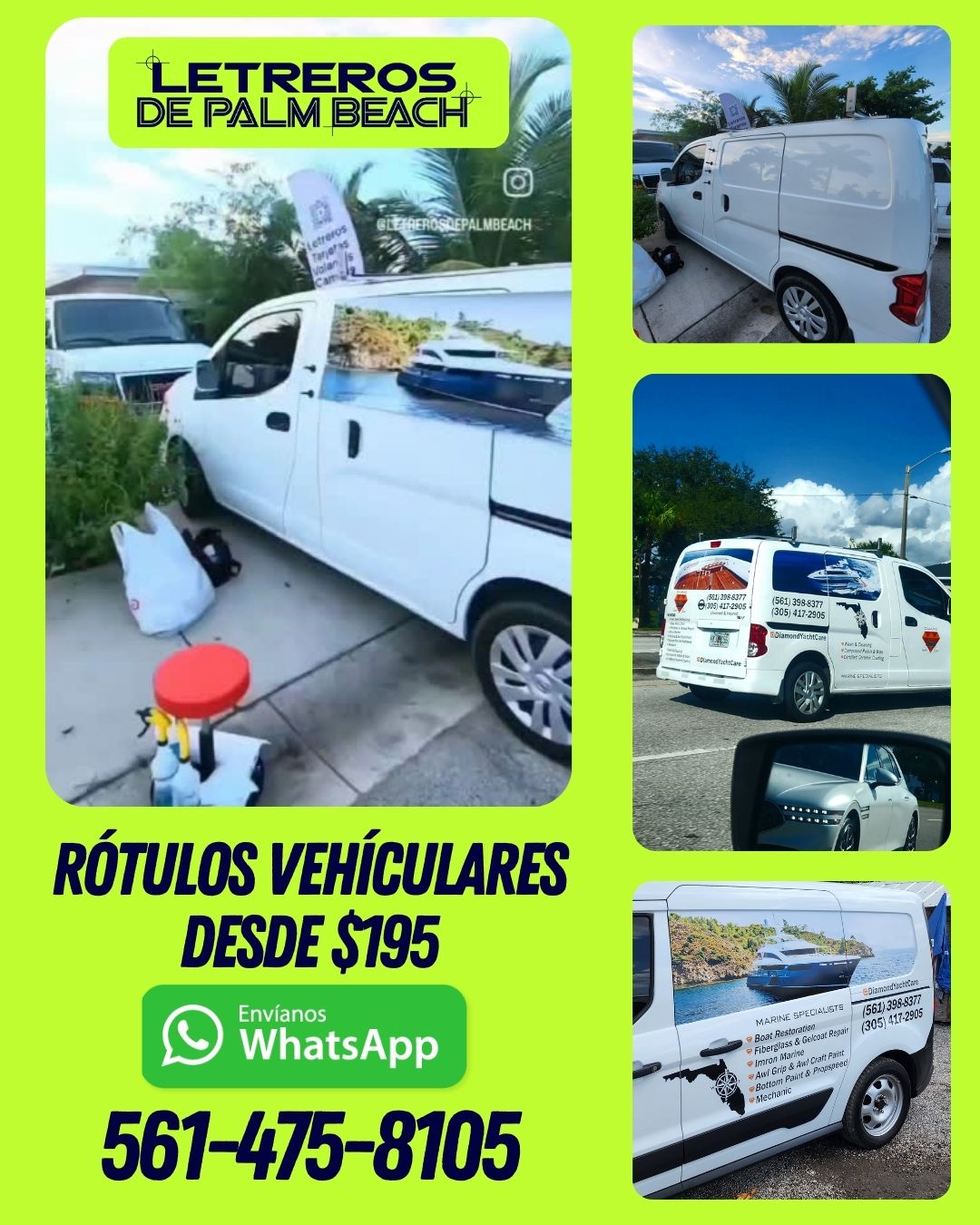 Letreros de Palm Beach Rotulación Vehicular